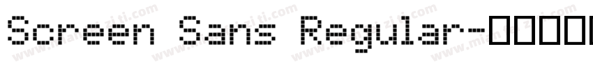 Screen Sans Regular字体转换